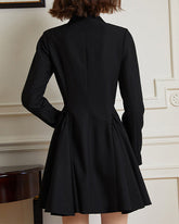 Button-down shirt dress with pleated skirt - Emuri